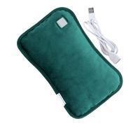 ROMISBABA Chauffe USB Rechargeable Électrique sans Eau Bouillotte Portable Réutilisable Réglages de Température Poche Chauffante Écologique Verte pour Hiver Usage Personnel Maison et