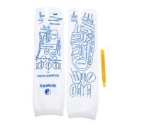 ROMISBABA Chaussettes de Réflexologie Élastiques Confortables avec Stylo Acupression pour Massage Plantaire Respirantes et Durables pour Apprentissage et Détente Quotidienne