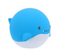 ROMISBABA Chien en Latex Qui Couine de Baleine Bleu à Mâcher Interactif pour Chiots et Petits Chiens de Dentition Résistant pour Jeux en Extérieur et Éducation