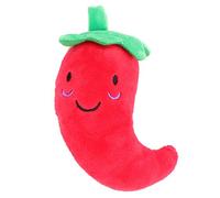 ROMISBABA Chien en Peluche Couineur Forme de Piment Rouge, à Mâcher Doux et Sonore pour Chiots et Petits Chiens, Divertissement Mastication Couleur Aléatoire