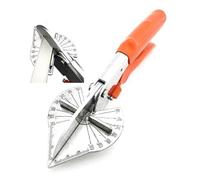ROMISBABA Cisaille à Onglet Multifonction en Acier Orange Lame, Angle de Coupe Réglable 45°-90°, Forme en U pour Usage en Menuiserie
