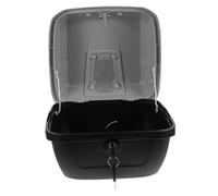 ROMISBABA Coffre de Rangement Arrière pour Moto et Scooter, Malle à Bagages Robuste en Plastique Abs, Grosse Capacité, Noir Mat, Coffre Top Case Polyvalent pour Transport Sécuritaire