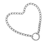 ROMISBABA Collier Chien Chrome pour Petits Chiens Collerette Décorative Chaîne Métallique Résistante pour Français et Animaux de Compagnie