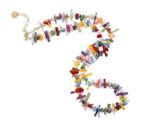 ROMISBABA Collier Corail Coloré Ras Du Cou pour Femme Bijoux de Plage Bohème Perles Naturelles Accessoire de Vacances Estivales