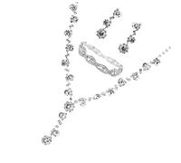ROMISBABA Collier Et Boucles Oreilles Pour Mariage Bijoux Pour Femme Assortiment Brillant