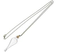 ROMISBABA Collier Pendentif Bouteille en Verre Mini Fiole à Souhaits pour Amateurs de Potion Magique et Message une Bouteille, Chaîne en Bronze Antique, Solide et Solide