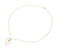 ROMISBABA Collier Pendentif Carte D’afrique Creux en Acier Inoxydable Doré, Style Hip-hop, Collier Africain Femme Long pour Pull, Bijou Fantaisie Cœur Ajouré, Accessoire Mode Polyvalent