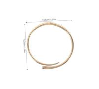 ROMISBABA Collier Ras Du Cou Ouvert Métal Lisse à Ressort, Colliers Imposants Géométriques, Bijou Punk Femme, Accessoire Soirée Et Travail, Taille Épaisse