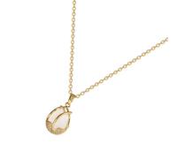 ROMISBABA Collier Tulipe en Acier Titane Plaqué Or pour Femme, Pendentif Fleur Délicat, Chaîne Simple et Élégante, pour Soirée et Bal de Promo