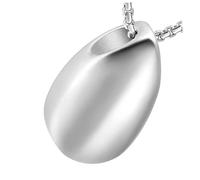 ROMISBABA Collier Urne Acier Inoxydable Forme Goutte Eau Pendentif Ouvert Sécurisé Accessoire Souvenir pour Garde Mémoires Proches