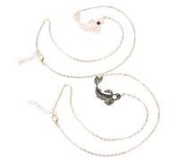 ROMISBABA Colliers Carpes Koï Assortis Tai Chi En Alliage Résistant, Colliers De Couple Pour Lui, Bijoux D'amitié Pour Offrir Noir Et Blanc, Présents Romantiques Pour Petites Amies Et Maris