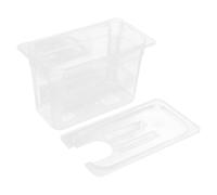 ROMISBABA Conteneur Slow Cooker Transparent avec Couvercle Évaporation Récipient pour Cuisson Sous Vide et Conservation Thermoplongeur Boîte de Rangement Facile à Nettoyer pour Viandes