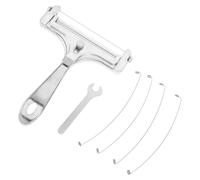 ROMISBABA Coupe Raclette en Acier Inoxydable et vec 4 Fils Supplémentaires Tranche Fromage Polyvalent Outil à Trancher le Fromage Facile pour Usage Domestique et Professionnel