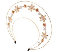 ROMISBABA Couronne De Déesse Avec Fleurs Diadème Lolita Élégant Pour Femmes Accessoire De Cheveux Décoratif Pour Soirées Et Cosplays