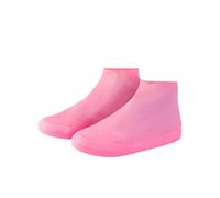 ROMISBABA Couvre-Chaussures en Latex Housse de Botte de Pluie Bottes imperméables Surchaussures jetables Protecteur de Couvre-Chaussures jetables pour l'intérieur Rose