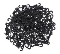 ROMISBABA Crochets en Plastique Abs Couleur Noir Lot de 100 Design Antidérapant et Polyvalent pour Housse de Siège Auto Adaptés pour Intérieur de Voiture et Demi-Housse