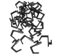 ROMISBABA Crochets en Plastique pour Panneaux Perforés, 24 Pièces, Forme de J, Support d'Outils pour Garage et Atelier, Rangement Accessoires et Bijoux