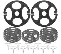 ROMISBABA Crochets Métalliques Noirs Accessoires Résistants la Flexion Lot de 10 pour Fixation Housse de Siège Auto pour Installation Intérieure de Véhicule