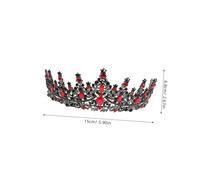 ROMISBABA Crystal Tiara Headband Durable Elegant Bridal Wedding Queen Crown For Women And Comfortable Elastic Fit Timeless Style Accessory For Prom And Birthday Party