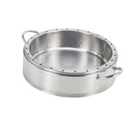 ROMISBABA Cuiseur Vapeur Inoxydable avec Poignées Panier Vapeur et Sûr pour Cuisson Saine de Légumes Poissons Riz et Fruits de Mer Facile à Nettoyer et Maniable