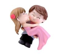 ROMISBABA Décoration de Gâteau en Vinyle Représentant Un Couple de Dessin Animé Figurine Légère et Délicate pour Fête à Thème Accessoire Romantique pour Saint-Valentin