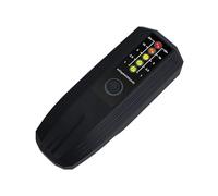 ROMISBABA Détecteur de Rayonnement Numérique Portable Noir Testeur Précis 5 LED Magnétomètre Compact pour Mesure des Champs Électromagnétiques et Analyse des Ondes Électromagnétiques