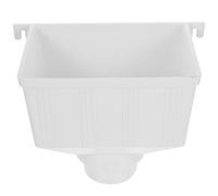 ROMISBABA Déviateur de Descente de Gouttière PVC 110X75 MM Adaptateur pour Collecte D’Eau de Pluie Filtre Robuste Anti-Obstruction pour Barils de Pluie et Récupération des Eaux Pluviales