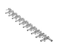 ROMISBABA Distributeur Air pour Aquarium Métal Valve de Contrôle de Débit avec Levier Séparateur de Pompe à Air Répartiteur de Tuyaux pour Régulation Précise de Oxygène