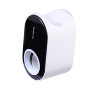 ROMISBABA Distributeur de Dentifrice Mural sans Perçage Automatique et Presseur Élastique pour Salle de Bain Support Doseur Noir et Blanc