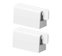 ROMISBABA Distributeur Mural de Dentifrice Pratique sans Perçage avec Presse Tube Antidérapant pour Maison Compatible avec Tubes de Différentes Lot de Blanc