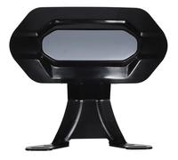 ROMISBABA Dossier Siège Arrière Moto Amovible Acier Inoxydable et PP Coussin Confortable pour Passager Scooter et Moto Support Robuste et Design Élégant