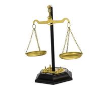 ROMISBABA Échelle de Justice Métal Décoration Bureau Balance de Table Stable et Artistique Ornement de Salon et Maîtresse pour Maison et Bureau