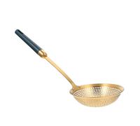 ROMISBABA Écumoire en Acier Inoxydable Doré pour Friture Passoire Cuisine Petite Taille Ustensile Résistant à la Corrosion Filtre à Tamis Précis Adaptée pour Cuisson et Friture