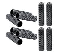 ROMISBABA Embouts de Lacets Métalliques Bullet Noir 10 Pièces pour Lacets de Baskets et Chaussures Rechange Solide et Décoratif Accessoire Pratique pour Réparation et Personnalisation