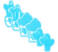ROMISBABA Emporte-pièces Cactus en Plastique Adapté la Cuisson le Bricolage DIY 6pcs Non Adhérent Moule à Cookies Unique pour Fête Estivale