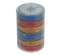 ROMISBABA Enrouleur de Ligne de Pêche en Silicone et Plastique Compact Multifonctionnel pour Bobineuse de Moulinet, Accessoire Pratique pour Pêche en Rivière