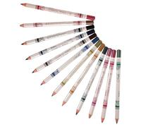 ROMISBABA Ensemble de 12 Crayons Eyeliner Noirs en Bois, Facile à Utiliser Définition Précise, Maquillage Yeux Longue Tenue et Étanche