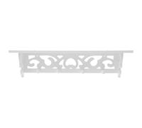 ROMISBABA Étagère Murale Créative Blanche en PVC Support de Rangement Décoratif Suspendu Style Ajouré Plusieurs Styles pour Chambre ou Salon Plusieurs Styles