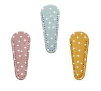 ROMISBABA Étui de Protection pour Ciseaux de Beauté en Cuir Pu, Lot de 3 Housses Portables pour Ciseaux à Sourcils, Cils et Nez, Accessoires Pratiques et Sécurisés Couleur Couleur Aléatoire