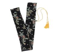 ROMISBABA Étui de Transport en Soie Noire à Motif Dragon et Phénix pour Sabre de Taï-Chi, Longueur 135 CM, Pochette de Rangement pour Arts Martiaux, Cosplay et Escrime, Accessoire de
