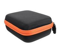 ROMISBABA Étui Rigide de Rangement pour Caméra d'action Orange Pochette de Voyage Compacte Compartiments Intégrés et Filet pour Accessoires Protection Antichoc pour Appareil Photo Sport