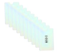 ROMISBABA Étuis Porte-Cartes RFID en Aluminium pour Protection Carte Bancaire et Carte D'identité, 10 Pièces, Léger et Mince, Voyage et Déplacement Professionnel