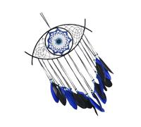 ROMISBABA Evil Eye Dream Catcher Tapisserie Murale Macramé Protection Œil Décoration Intérieure Suspendue pour Chambre Salon