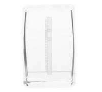 ROMISBABA Figurine Crucifix en Cristal Compact Ornement Religieux Décoratif pour Salon et Bureau Sculpture de Jésus-Christ en Verre Centre de Table Spirituel Décoration Catholique