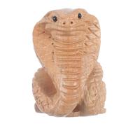 ROMISBABA Figurine Serpent Sculpté en Bois Naturel Réaliste 25 Cm Décoration Intérieure Jardin Ornement Animal Factice Décoratif