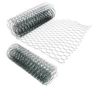 ROMISBABA Filet à Fleurs en Fil De Fer Vert 0.6mm Mailles 19mm 0.3x1.2m X2 Feuilles pour Compositions Botaniques Bricolage Maison Solide Et Polyvalent