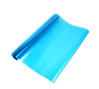 ROMISBABA Film Décoratif pour Verre 40 CM X 4 M Bleu Ciel Film D’Emballage Transparent pour Fleurs Fenêtres Fleuriste Polyvalent pour Décoration Intérieur