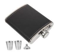 ROMISBABA Flasque à Hanche Acier Inoxydable Étanche pour Camping et Plein Air Flasque Portable Antifuite pour Whisky Vin et Spiritueux Cadeau Pratique et Élégant
