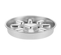 ROMISBABA Gamelle Lente en Acier Inoxydable pour Chien et Chat Bol Antidérapant à Alimentation Lente Plaque de Léchage en Métal Gamelle Ronde Cœur, pour Réduire Vitesse Ingestion et