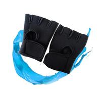 ROMISBABA Gants Cyclisme Homme Demi Doigts Antidérapants Respirants Réglables pour Musculation Fitness et Sports Outdoor Protection pour Doigts Noir